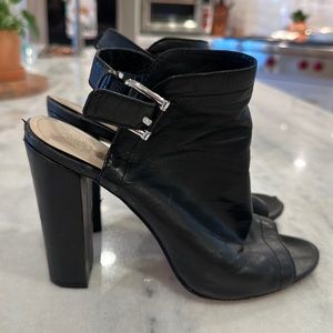 Vince camuto heeled black booties